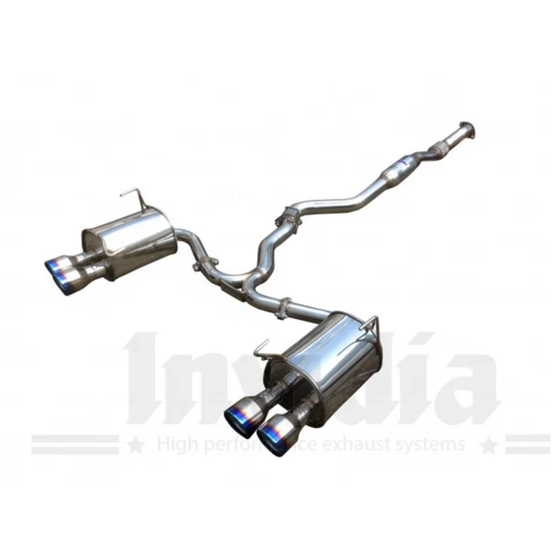 Cat-Back avec système de clapets Invidia Q300 Titanium Tips pour SUBARU IMPREZA A trois volumes (GD)  2.5 AWD (GDF) 300cv