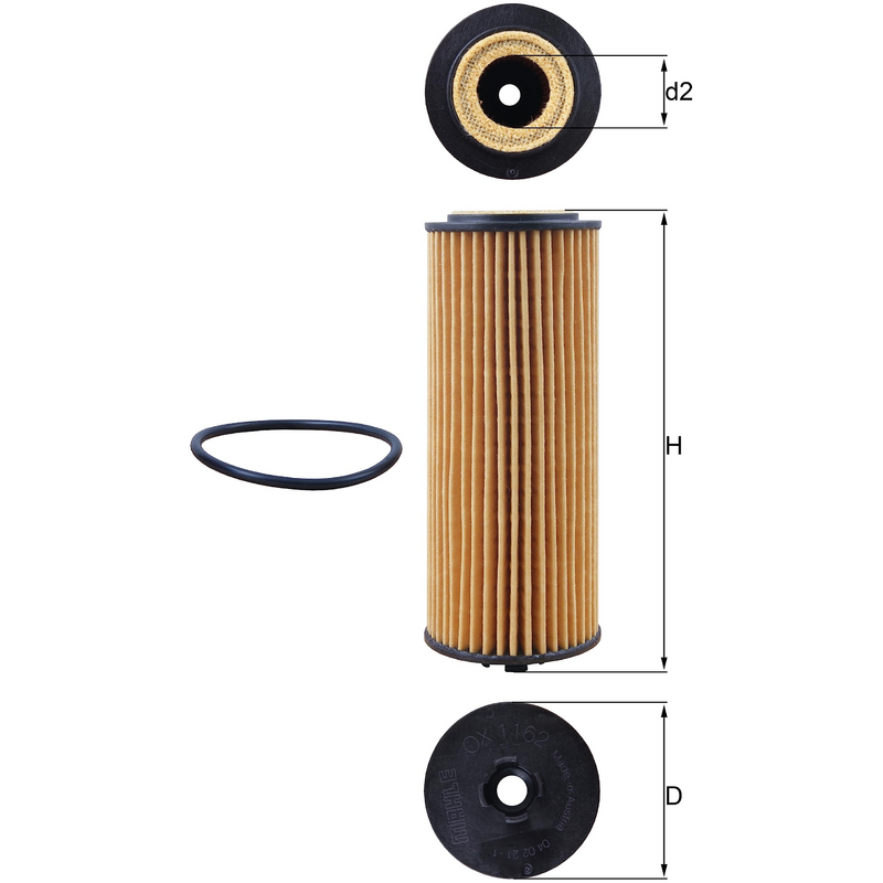 Filtre à huile Mahle 