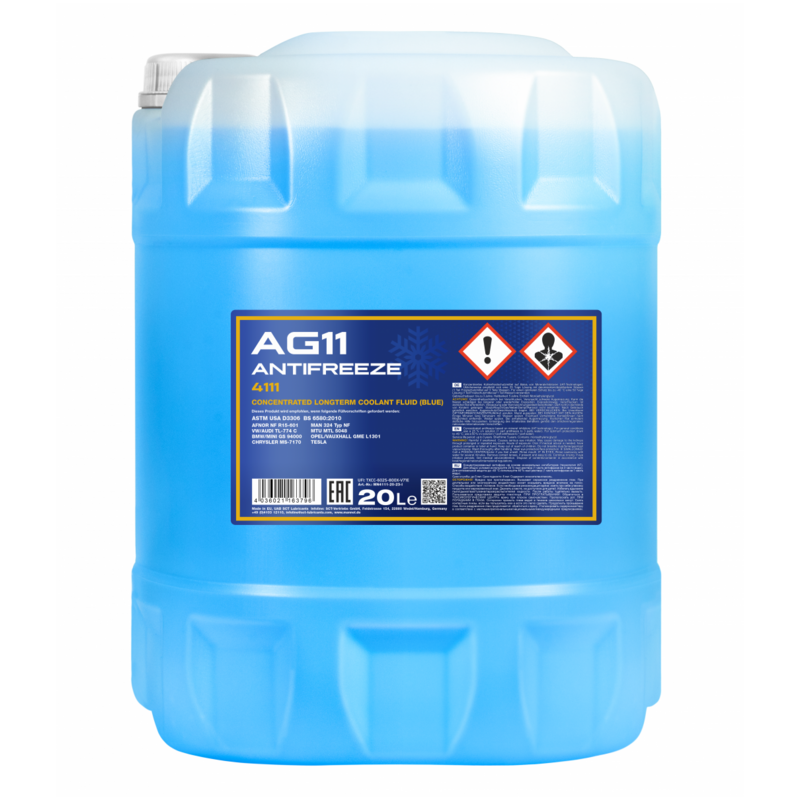 Antigel concentré Mannol 4111 AG11 10L pour MINI MINI (R50, R53)  Works 210cv