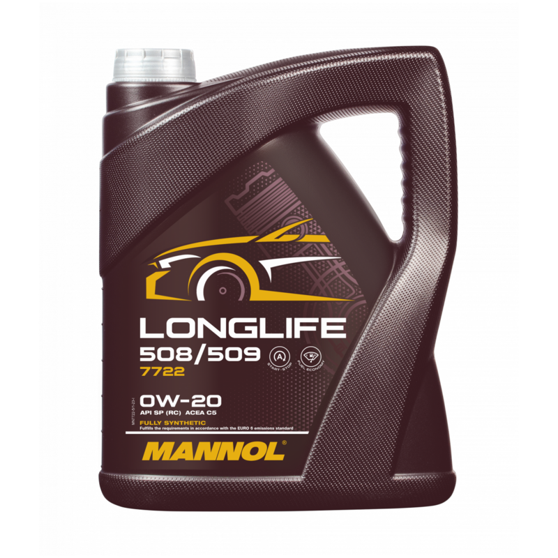 Huile Moteur Mannol 7722 Longlife 508/509 0W20 5L