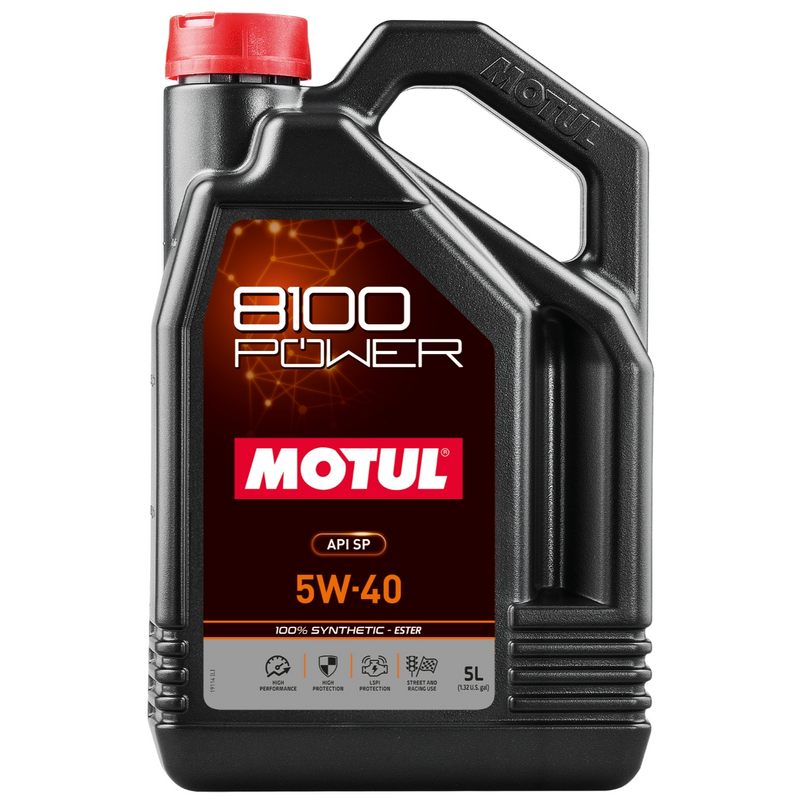 Huile Moteur Motul 8100 Power 5W40 5L