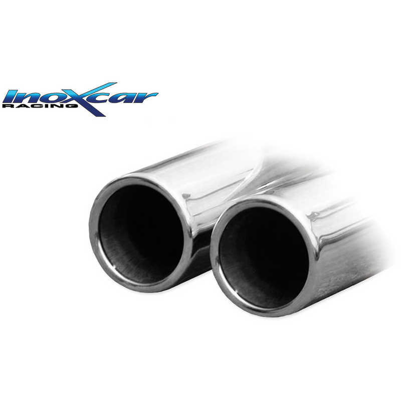 Echappement Final Inoxcar  2x80mm Rolled pour AUDI A3 (8L1)  1.8 125cv