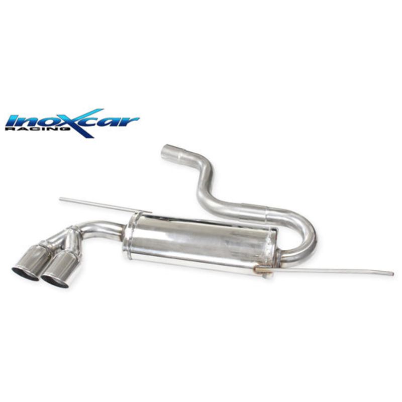 Endschalldämpfer Inoxcar  2x80mm Racing Angled für AUDI A3 Sportback (8PA)  2.0 TFSI 200ps