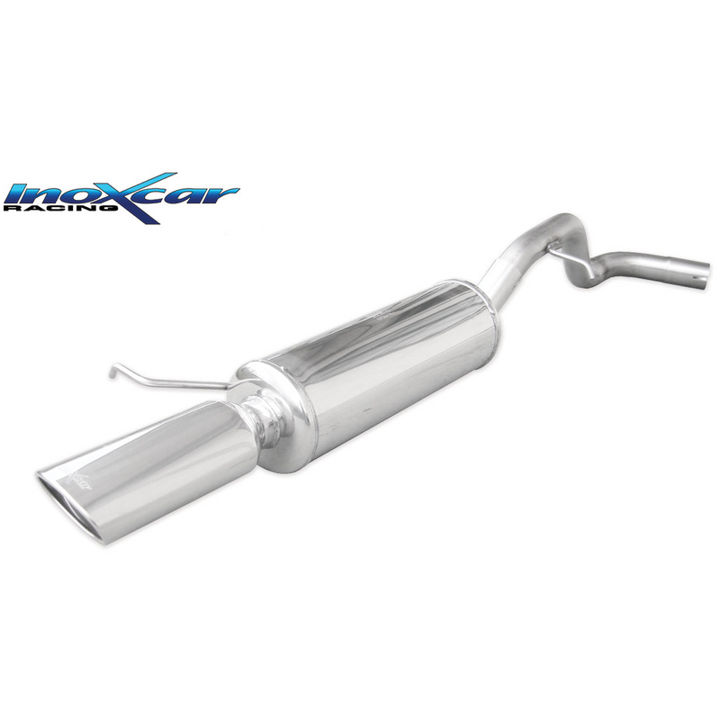 Endschalldämpfer Inoxcar  2x80mm Racing Angled für SEAT LEON (1P1)  2.0 TDI 140ps