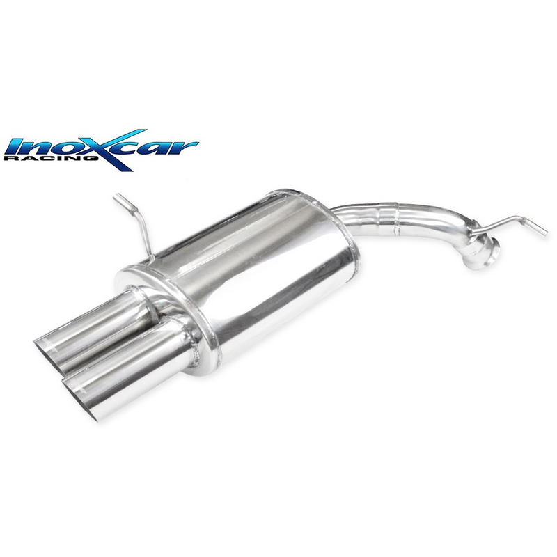 Endschalldämpfer Inoxcar  2x80mm Racing Angled für PEUGEOT 407 SW (6E_, 6D_)  2.7 HDi 204ps