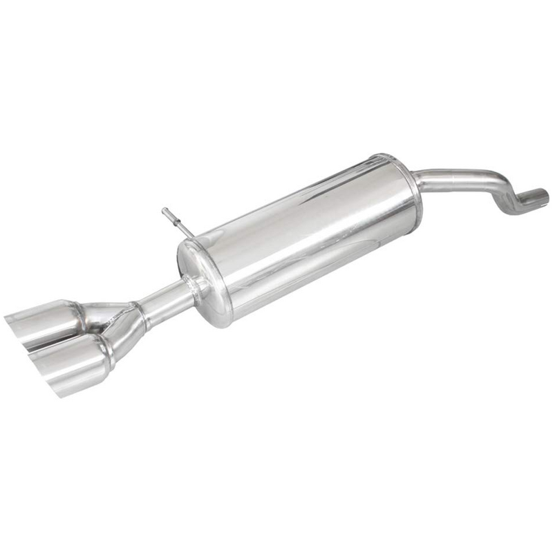 Endschalldämpfer Inoxcar  2x80mm Racing Angled für RENAULT CLIO IV (BH_)  1.2 TCe 120 (BHM0) 120ps