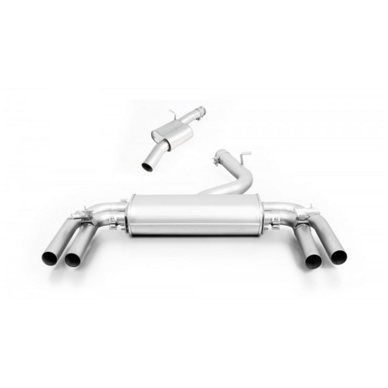 OPF-Back Remus  3" Straight Cut Chrome 102mm für VW T-ROC (A11, D11)  2.0 R 4motion 300ps