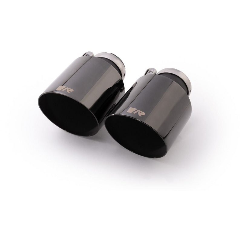 GPF-Back Remus  2.75" Black Chrome Angled 115mm pour VW GOLF VIII (CD1, DA1)  2.0 GTI 245cv