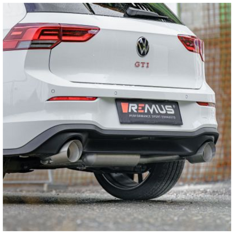 Echappement Final Remus  2.75" Straight Cut 115mm pour VW GOLF VIII (CD1, DA1)  2.0 GTI Clubsport 300cv
