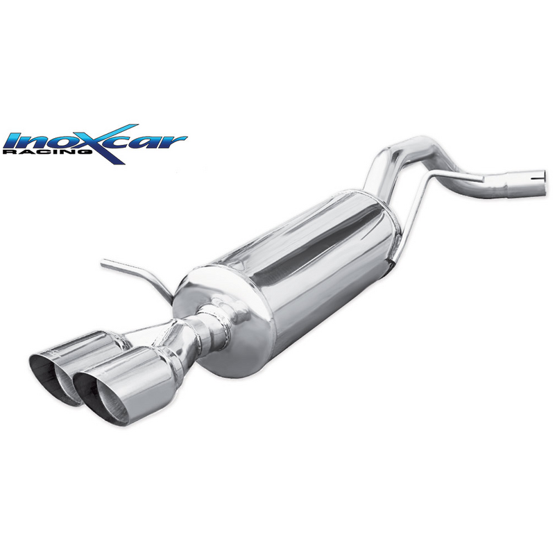 Echappement Final Inoxcar  2x80mm Racing Angled pour SKODA FABIA II (542)  1.4 TSI RS 180cv