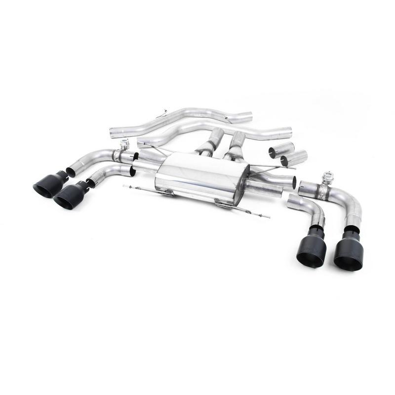Cat-Back Milltek  2.75" Quad 100mm GT100 für ALFA ROMEO GIULIA (952_)  2.9 Quadrifoglio (952AAM24) 510ps