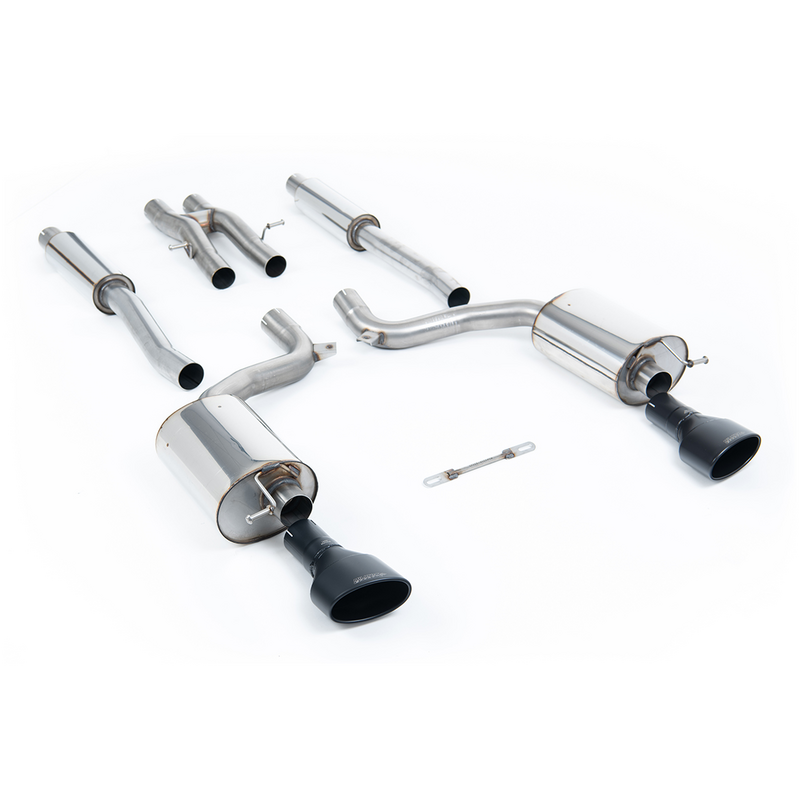 Cat-Back Milltek  2.75" Ceramic Coated Black Satin pour AUDI A6 C6 (4F2)  RS6 quattro 580cv