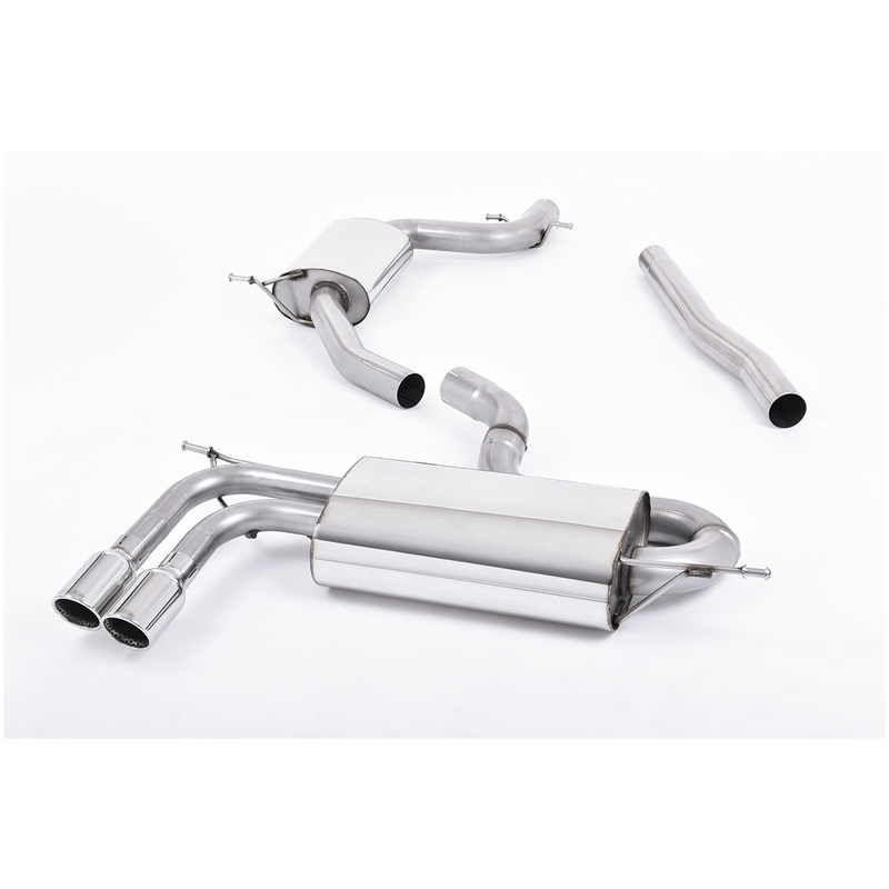 Cat-Back Milltek  69.85 Twin 80mm Jet pour AUDI A3 Sportback (8PA)  1.8 TFSI 160cv