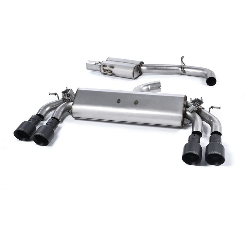 Cat-Back Milltek  3" Quad 100mm GT100 pour AUDI A3 (8V1, 8VK)  S3 quattro 300cv
