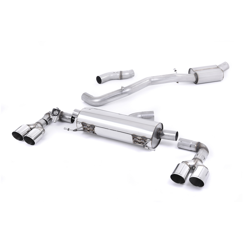 Cat-Back Milltek  3" Polished GT90 für AUDI A1 (8X1, 8XK)  S1 quattro 231ps