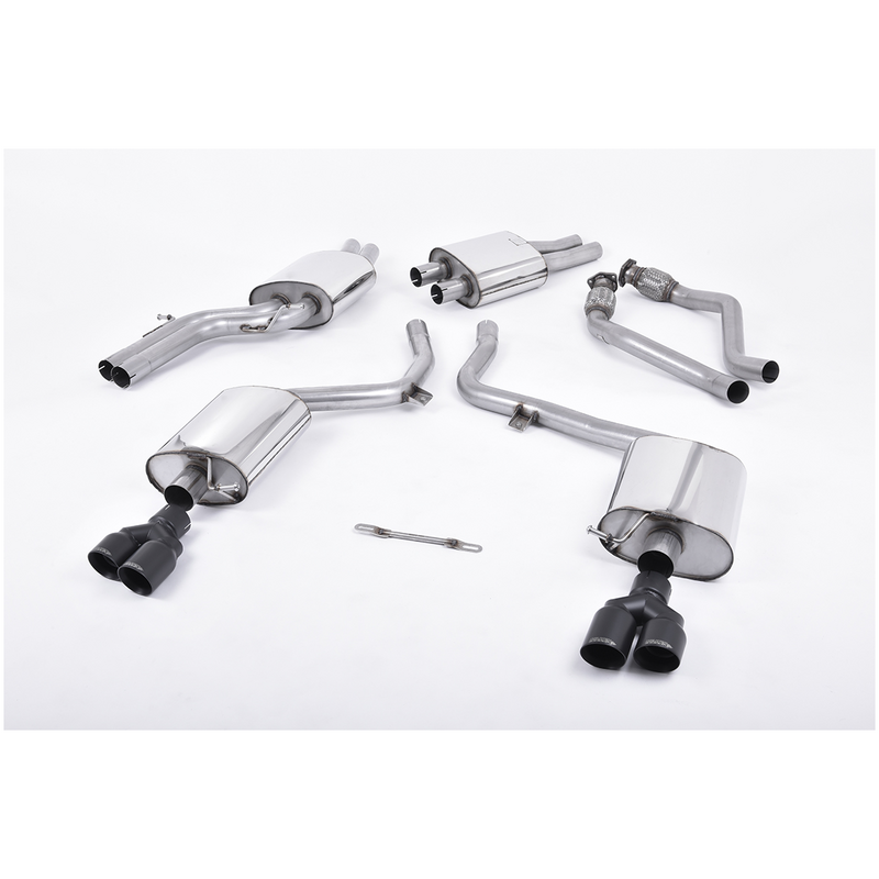 Cat-Back Milltek  2.35" Twin 80mm GT80 pour AUDI A4 B8 (8K2)  S4 quattro 333cv