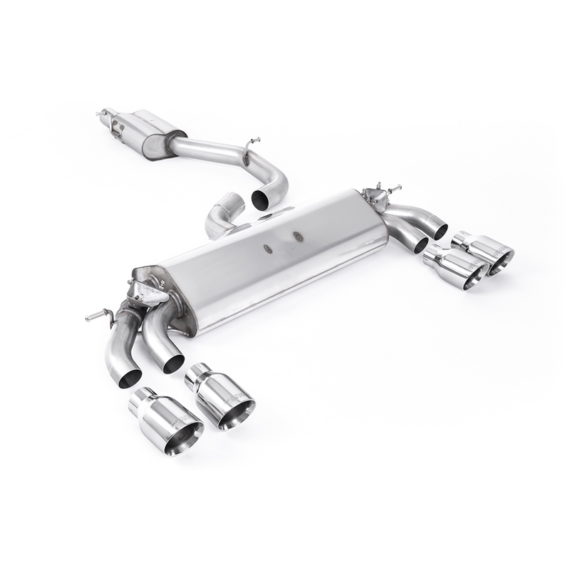 OPF-Back Milltek  3" Quad 100mm GT100