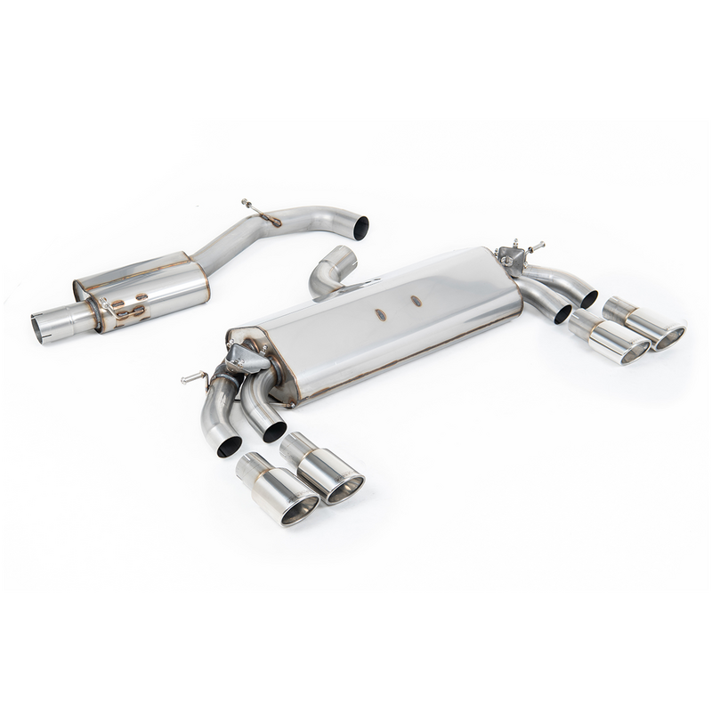 GPF-Back Milltek  3" 104x80mm Oval pour AUDI A3 Sportback (8VA, 8VF)  S3 quattro 300cv
