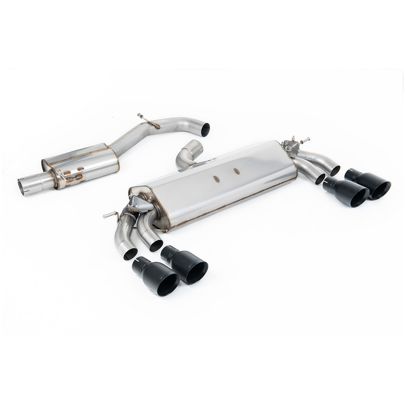 GPF-Back Milltek  3" Quad 100mm GT100B pour AUDI A3 Sportback (8VA, 8VF)  S3 quattro 300cv
