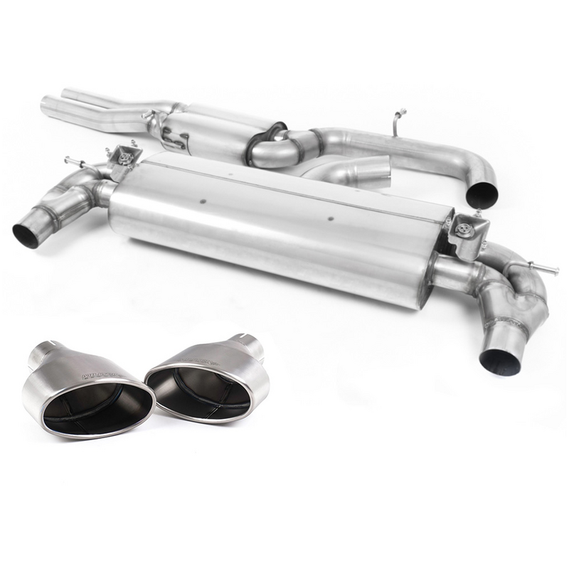 GPF-Back Milltek  3" Titanium Trims pour AUDI A3 Sportback (8VA, 8VF)  RS3 quattro 400cv