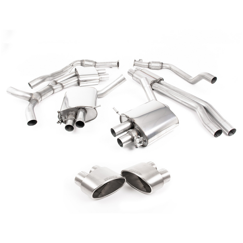 Cat-Back Milltek  2.75" Brushed Titanium Oval Tips