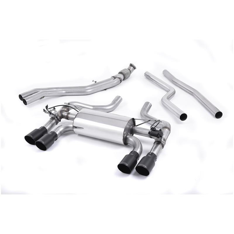 Cat-Back Milltek  3" Quad 90mm GT90 pour BMW 2 Coupé (F22, F87)  M2 370cv