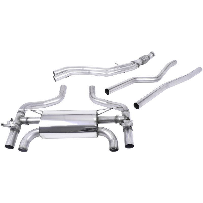Cat-Back Milltek  N/A Carbon Jet-90 Trims pour BMW 2 Coupé (F22, F87)  M2 370cv