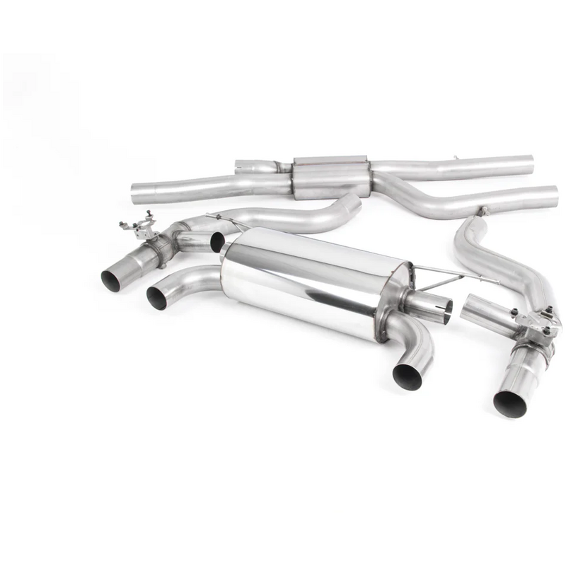Cat-Back Milltek  2.75" Quad 90mm GT90  Burnt Titanium
