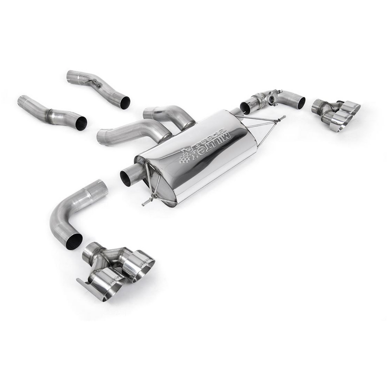 OPF-Back Milltek  3" Quad GT-100 Polished