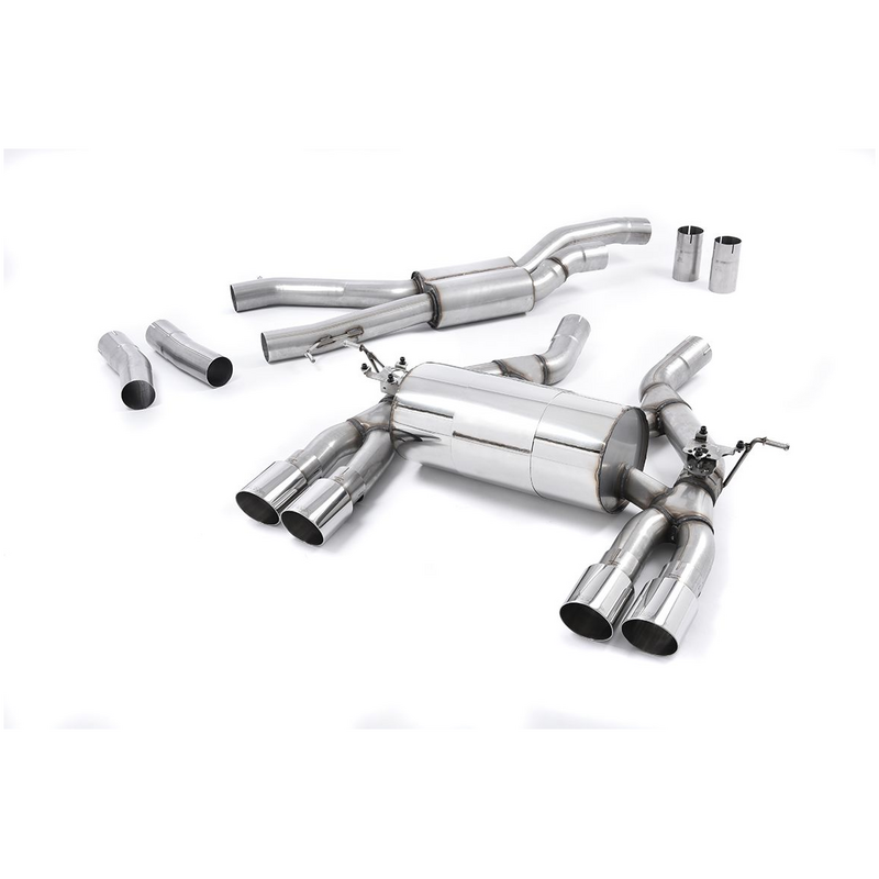 Cat-Back Milltek  2.75" Quad 90mm GT90 pour BMW 4 Coupé (F32, F82)  M4 431cv