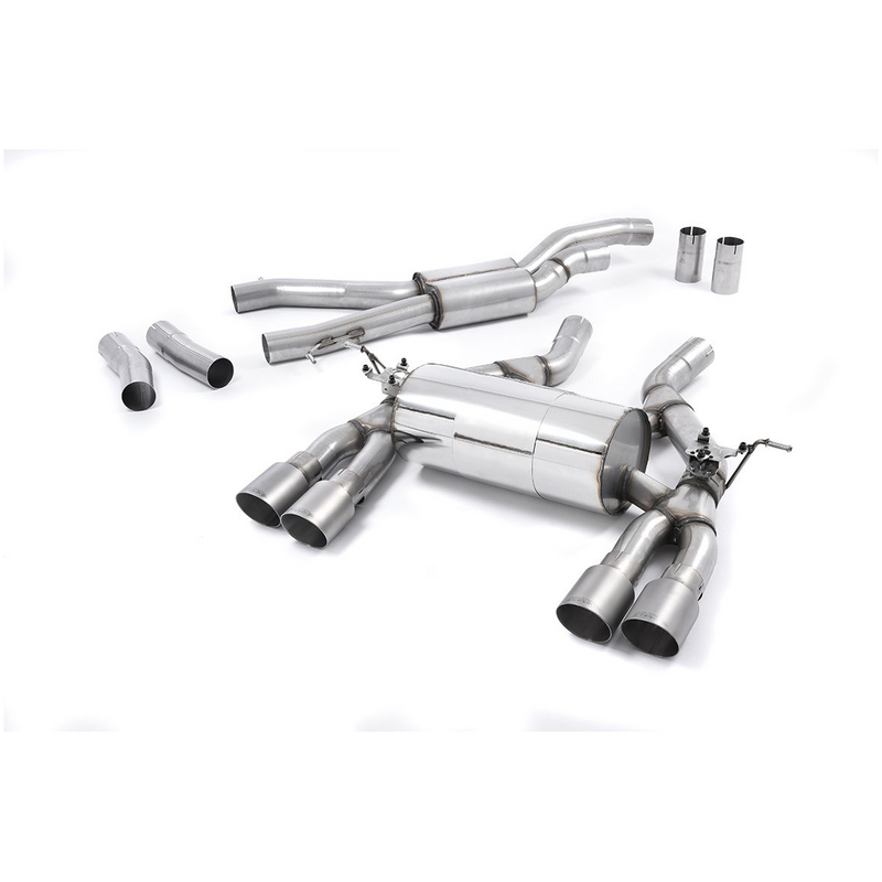 Cat-Back Milltek  2.75" Quad 90mm GT90 pour BMW 3 (F30, F80)  M3 431cv