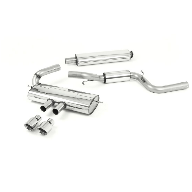 Cat-Back Milltek  3" Dual GT100 für FORD FOCUS III  2.0 ST 250ps