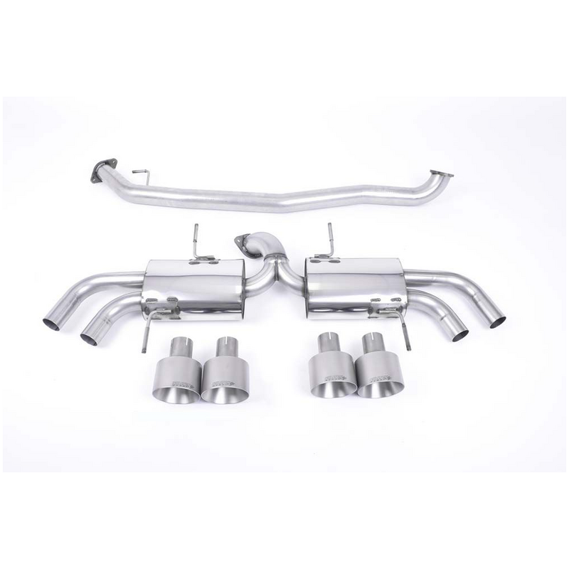 Cat-Back Milltek  3" Quad GT127  pour NISSAN GT-R (R35)  V6 486cv