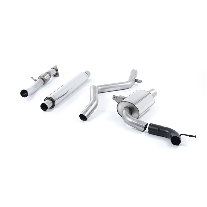 Cat-Back Milltek  3" (Sorties d'origine) pour RENAULT MEGANE III Coupé (DZ0/1_)  2.0 R.S. 265cv