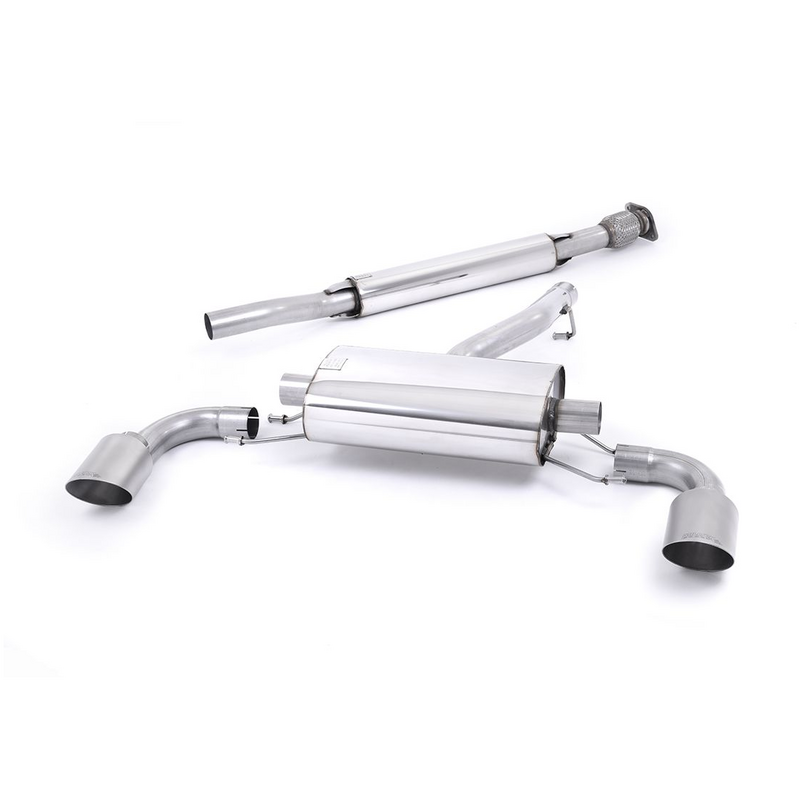 Cat-Back Milltek  2.50" Dual Brushed Titanium  GT-115 pour SUBARU BRZ (ZC6)  2.0 (ZC6) 200cv
