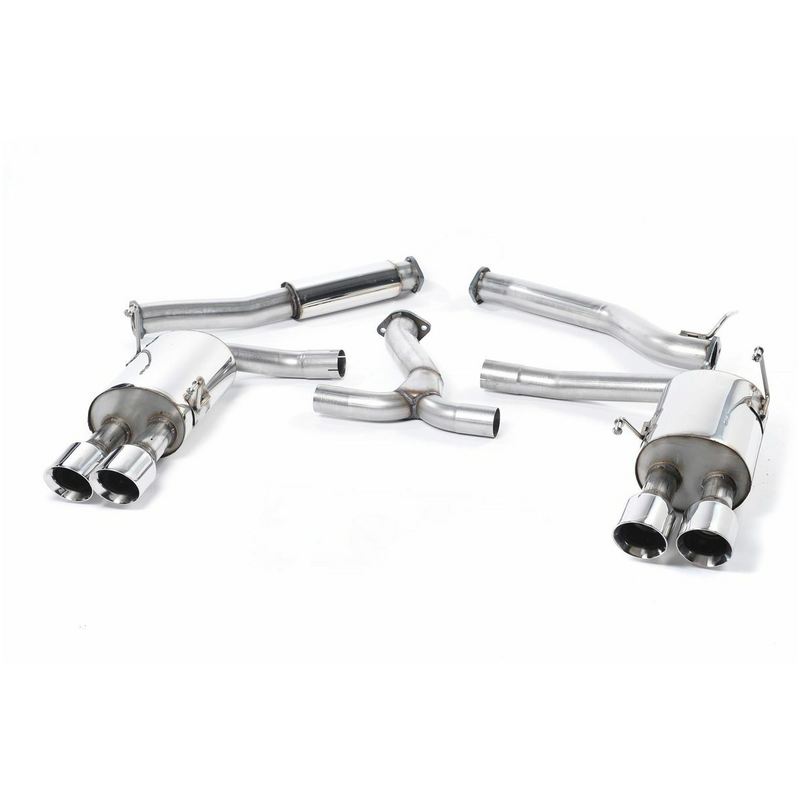 Catback Milltek Resonated 3" Quad 100mm GT100 pour SUBARU IMPREZA A trois volumes (GD)  2.5 AWD (GDF) 300cv