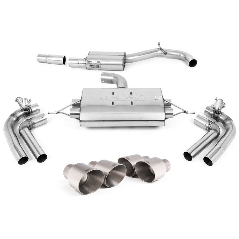 GPF-Back Milltek  3" Quad 100mm GT100 pour CUPRA FORMENTOR (KM7, KMP)  2.0 TSI 4Drive 310cv