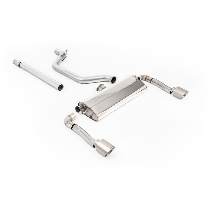 GPF-Back Milltek  3.15" Brushed Titanium GT-115 pour CUPRA LEON (KL1, KU1, KUG)  2.0 TSI 245cv