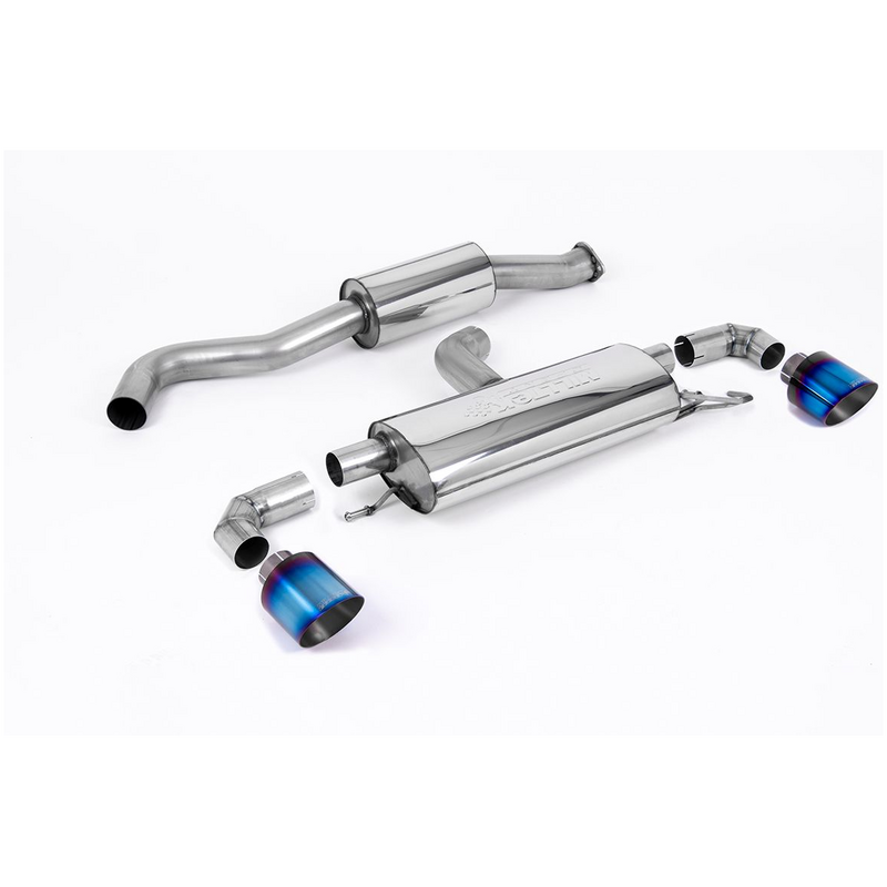 GPF-Back Milltek  3" Burnt/Blue Titanium GT-115 pour TOYOTA YARIS (_P21_, _PA1_, _PH1_)  1.6 GR 4WD (GXPA16) 261cv
