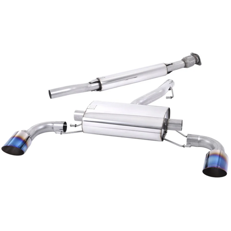 Cat-Back Milltek  63.5 Dual Burnt/Blue Titanium  GT-115 pour TOYOTA GR 86 Coupé (ZN8)  2.4 (ZN8BKE8) 234cv