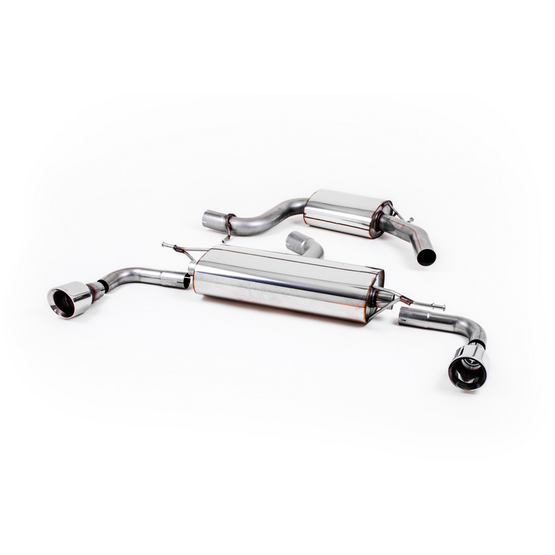 Cat-Back Milltek  2.75" Dual 100mm GT100 für VW GOLF VI Décapotable (517)  2.0 GTI 211ps