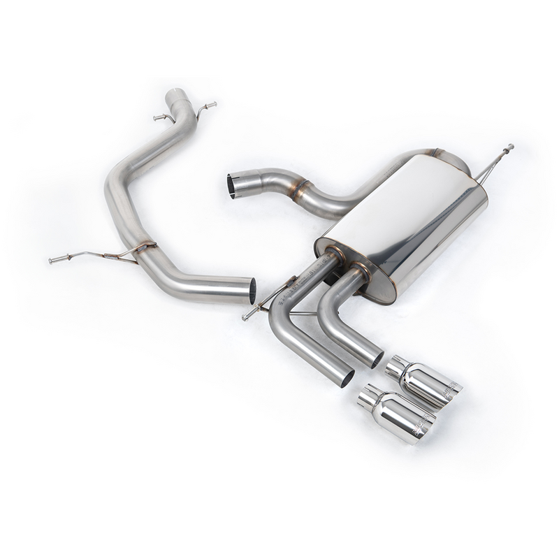 Cat-Back Milltek  69.85 Twin 80mm GT80 für VW GOLF V (1K1)  2.0 GTI 230ps