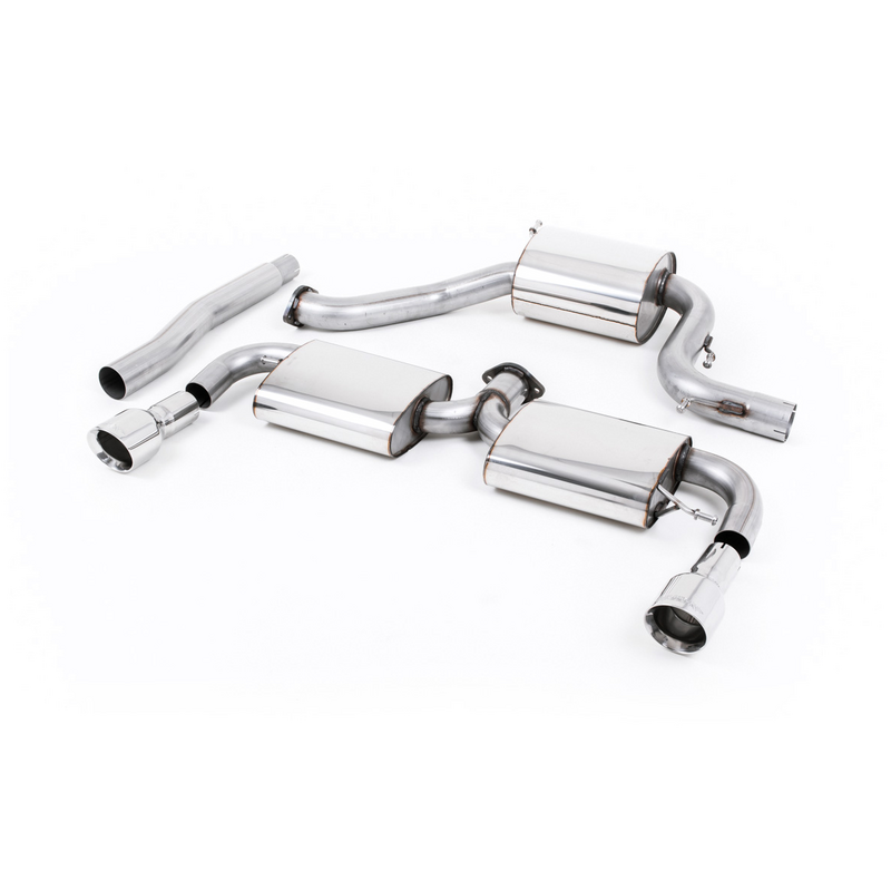Cat-Back Milltek  3" Dual 100mm GT100 für VW SCIROCCO III (137, 138)  2.0 R 280ps