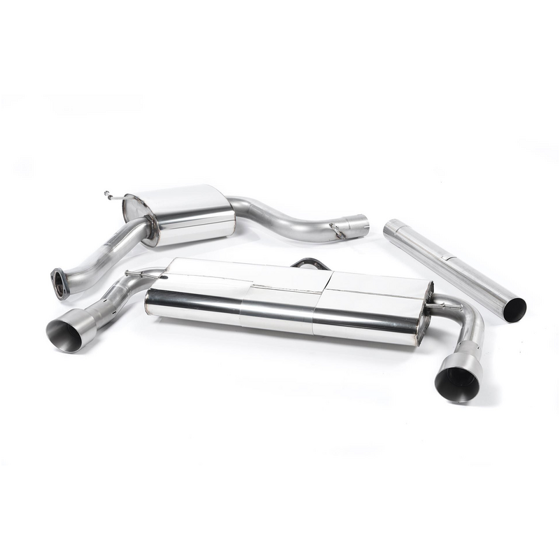 Cat-Back Milltek  3" Dual GT 100 Titanium Tips pour VW GOLF VII (5G1, BQ1, BE1, BE2)  2.0 R 4motion 280cv