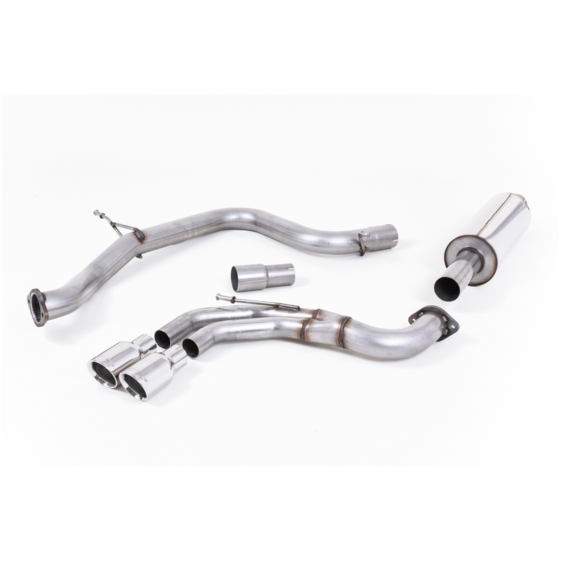 Cat-Back Milltek  2.75" Twin 80mm GT80 für VW GOLF VII (5G1, BQ1, BE1, BE2)  2.0 GTD 184ps