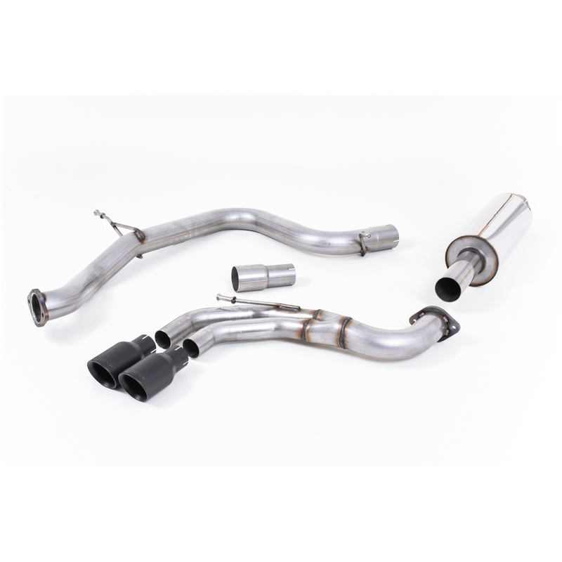 Cat-Back Milltek  2.75" Twin 80mm GT80 pour VW GOLF VII (5G1, BQ1, BE1, BE2)  2.0 GTD 184cv
