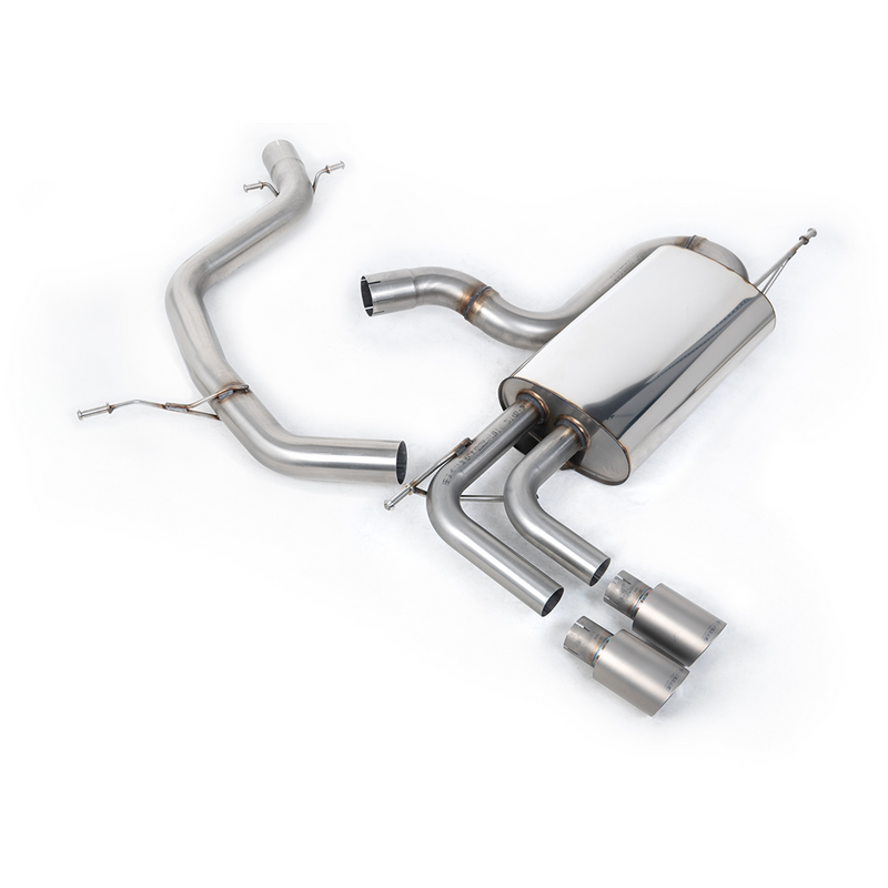 Cat-Back Milltek  69.85 Twin 80mm GT80 pour VW GOLF V (1K1)  2.0 GTI 230cv