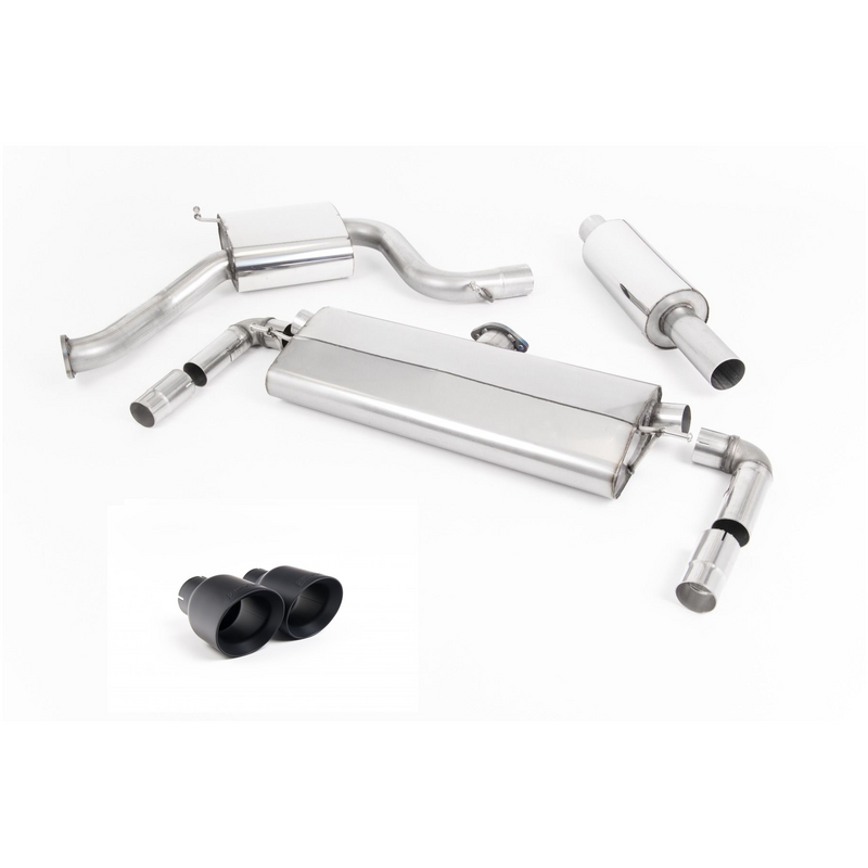 Cat-Back Milltek  3" Dual 100mm GT100B pour VW GOLF VII (5G1, BQ1, BE1, BE2)  2.0 GTI 245cv