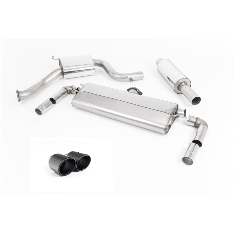 Cat-Back Milltek  3" 102mm Carbon Jet pour VW GOLF VII (5G1, BQ1, BE1, BE2)  2.0 GTI 245cv