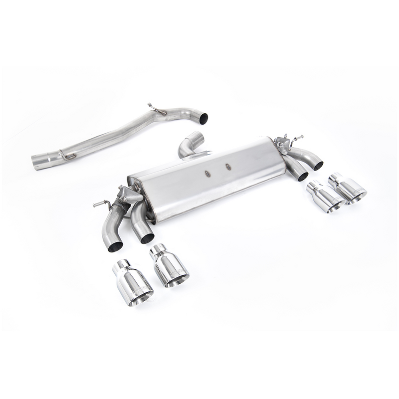 GPF-Back Milltek  3" Quad 100mm GT100